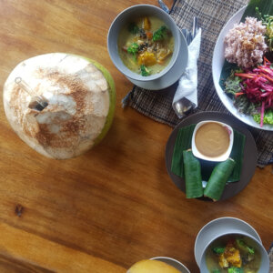 Delicious, chef-prepared meals served at The Phoenix Retreat Bali.