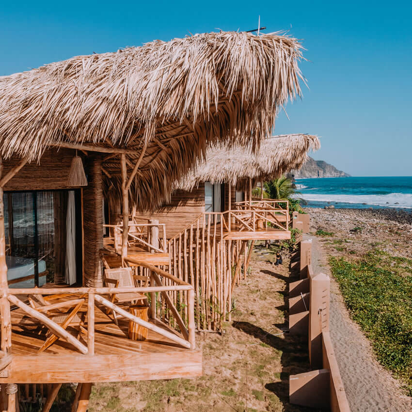 view of Treehouse retreat suite from beach
