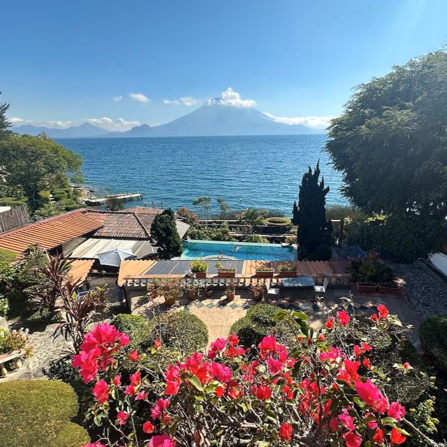 View of Lake Atitlan at Phoenix Retreat for women